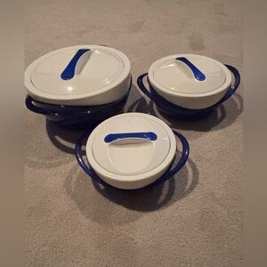 Pinnacle Large Medium Insulated Stainless Steel Storage Set Containers